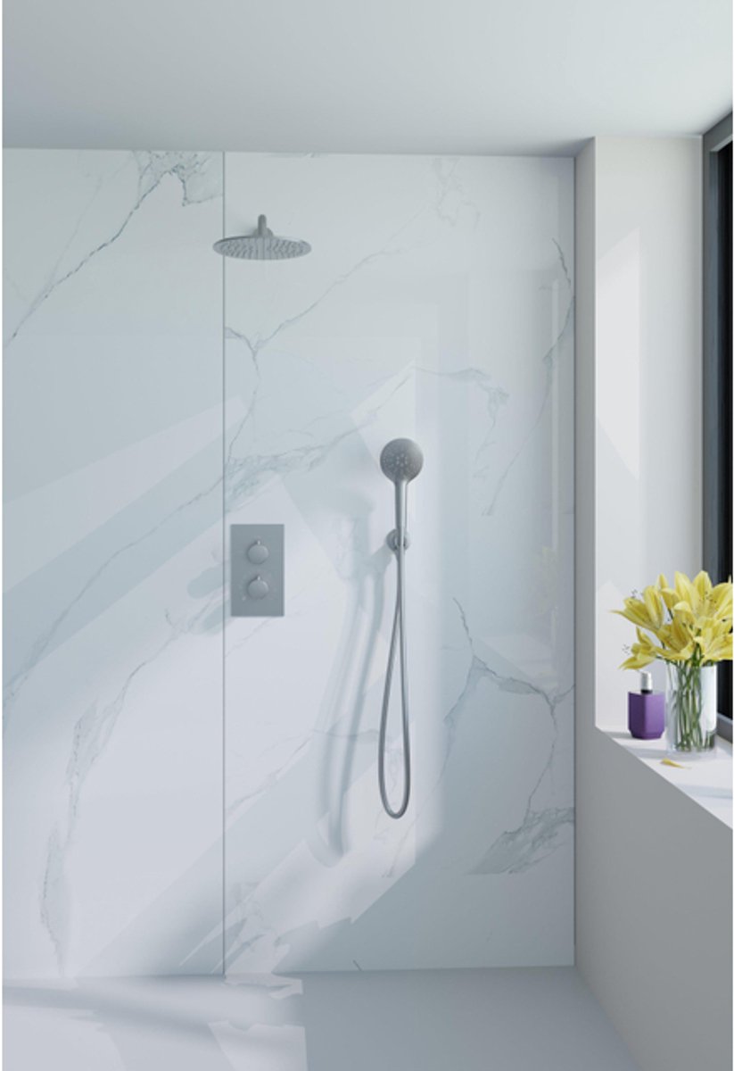 FugaFlow Eccelente Acces Inbouw Regendoucheset - thermostatisch - wandarm - 25cm hoofddouc