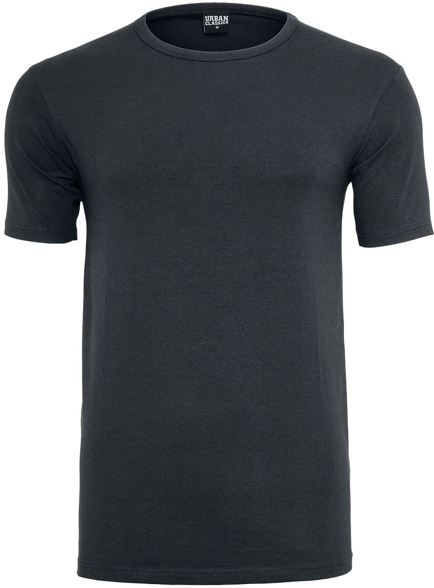 Urban Classics Fitted Stretch Tee Heren T-shirt – 4XL Zwart