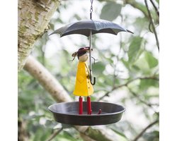 Decoratieve Hangende Vogelvoederhuis Voor Tuin - Metalen Voederstation Voor Vogelzaad En Pinda's