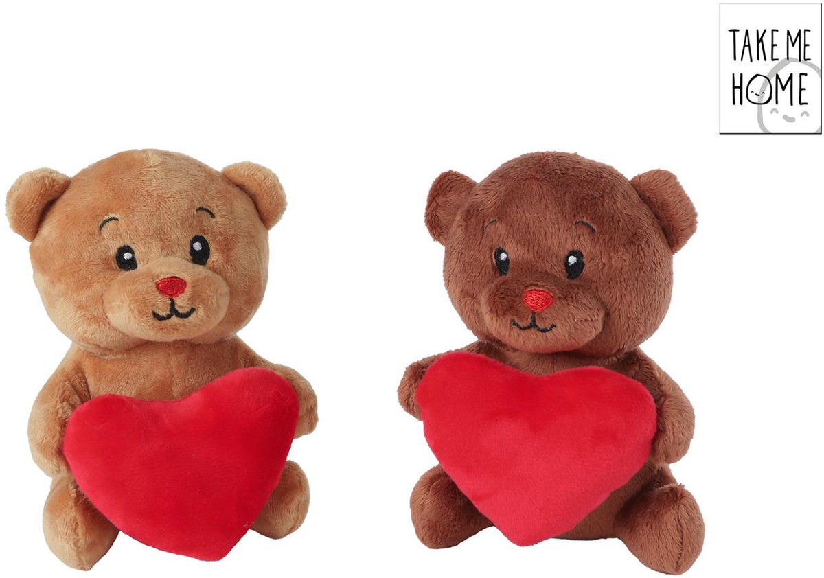 Pluche knuffelbeer hart