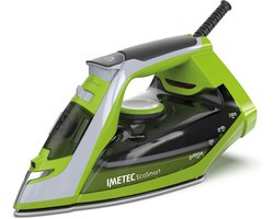 Imetec EcoSmart Stoomstrijkijzer – Super Platte Glide Ceramic Zool – 2200 W – 180 g Stoomstoot – Antikalk – Verticale Stoom – Eco Technology
