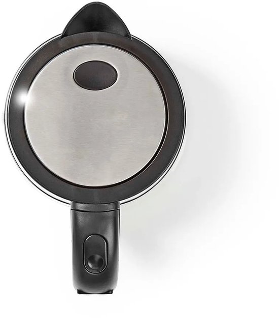 Nedis KAWK320EGS bouilloire 1,7 L 2200 W Acier inoxydable, Transparent