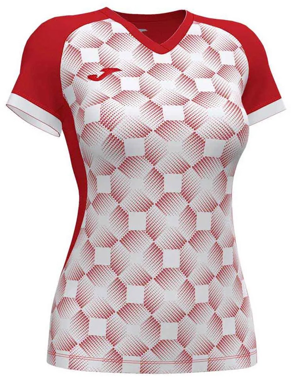 Joma Supernova Iii T-shirt Met Korte Mouwen Rood,Wit 11-12 Years Jongens,Meisjes