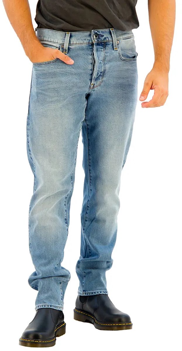 G-Star 3301 Regular Tapered Heren Jeans Blauw