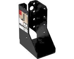 LUN FIX - Balkenschuh type B - 48x96x75x2 mm - staal verzinkt - decoratief - pergola carport hek terras houtbouw