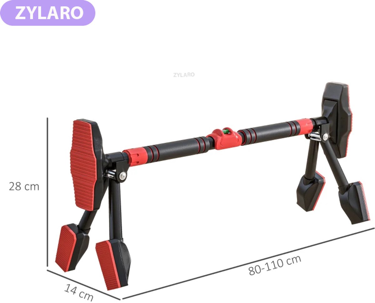 Exoluxe Premium Pull Up Bar - Pull Up Station - Verstelbaar 80-110 cm thumbnail 6