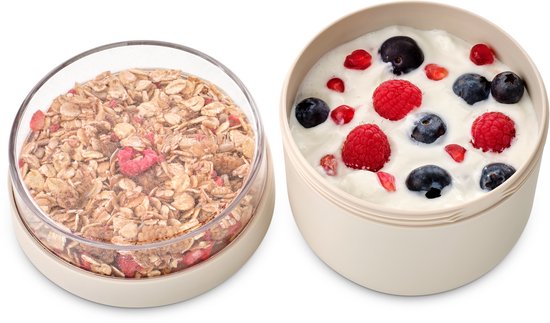 Brabantia Make & Take Yoghurt Beker To Go - 500 ml - Soft Beige