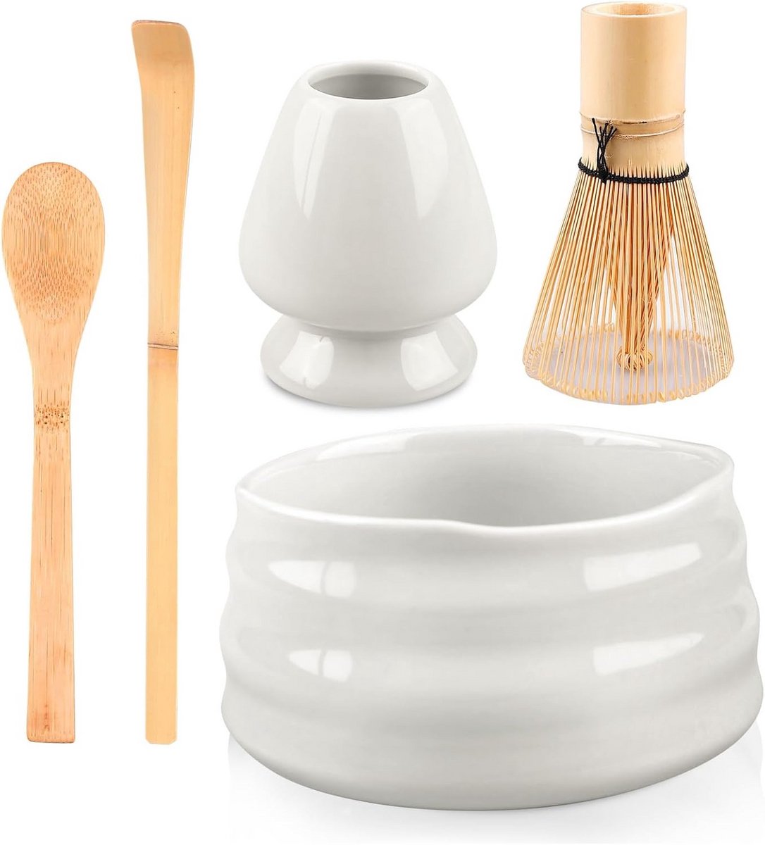 5-delig Matcha Theeservies Set met Garde en Kom