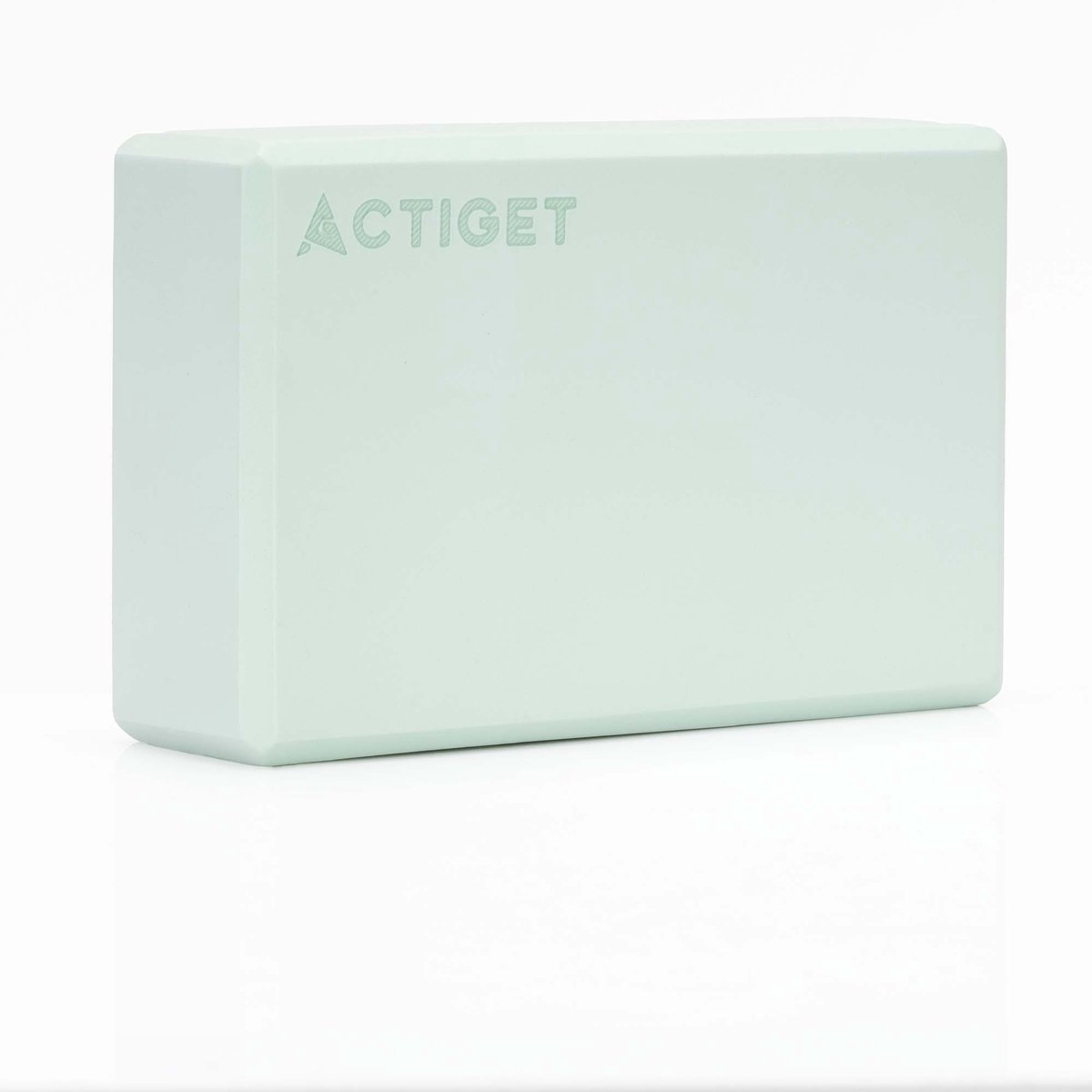 Actiget® Yoga Blok - Yoga Cube - Pilates Blok - Balans - Rekoefeningen - EVA-schuim - Mintgroen - 7,5 X 23 X 15 Cm