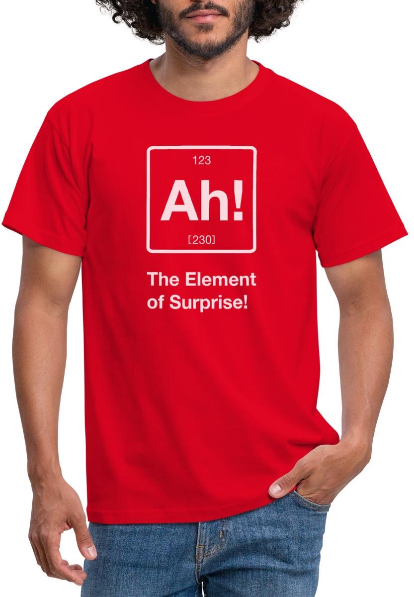 Ah Element Van Verrassing T-Shirt Heren