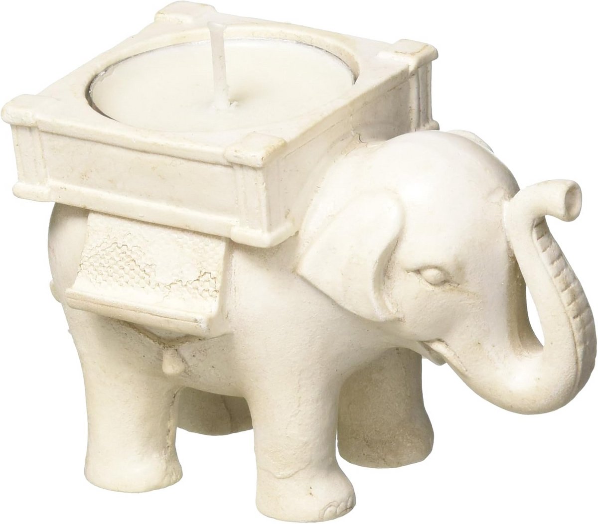 Rode en Gouden Theelichthouder Olifant Stijl