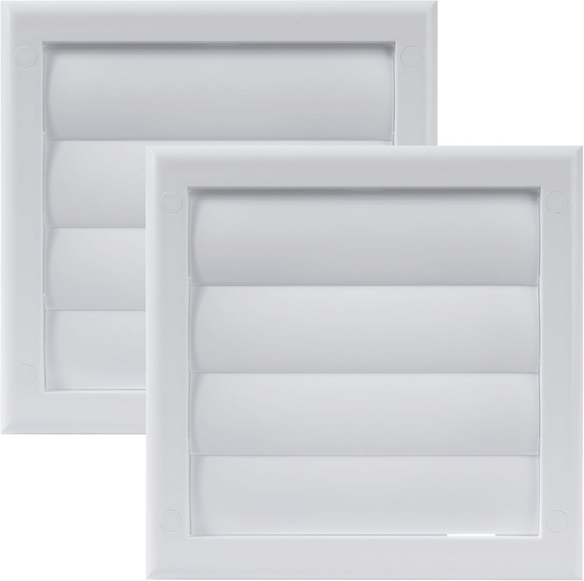Uitlaatklep voor afzuigkap - 10,2 cm - Zwart - Luwere Droger Ventilatierooster