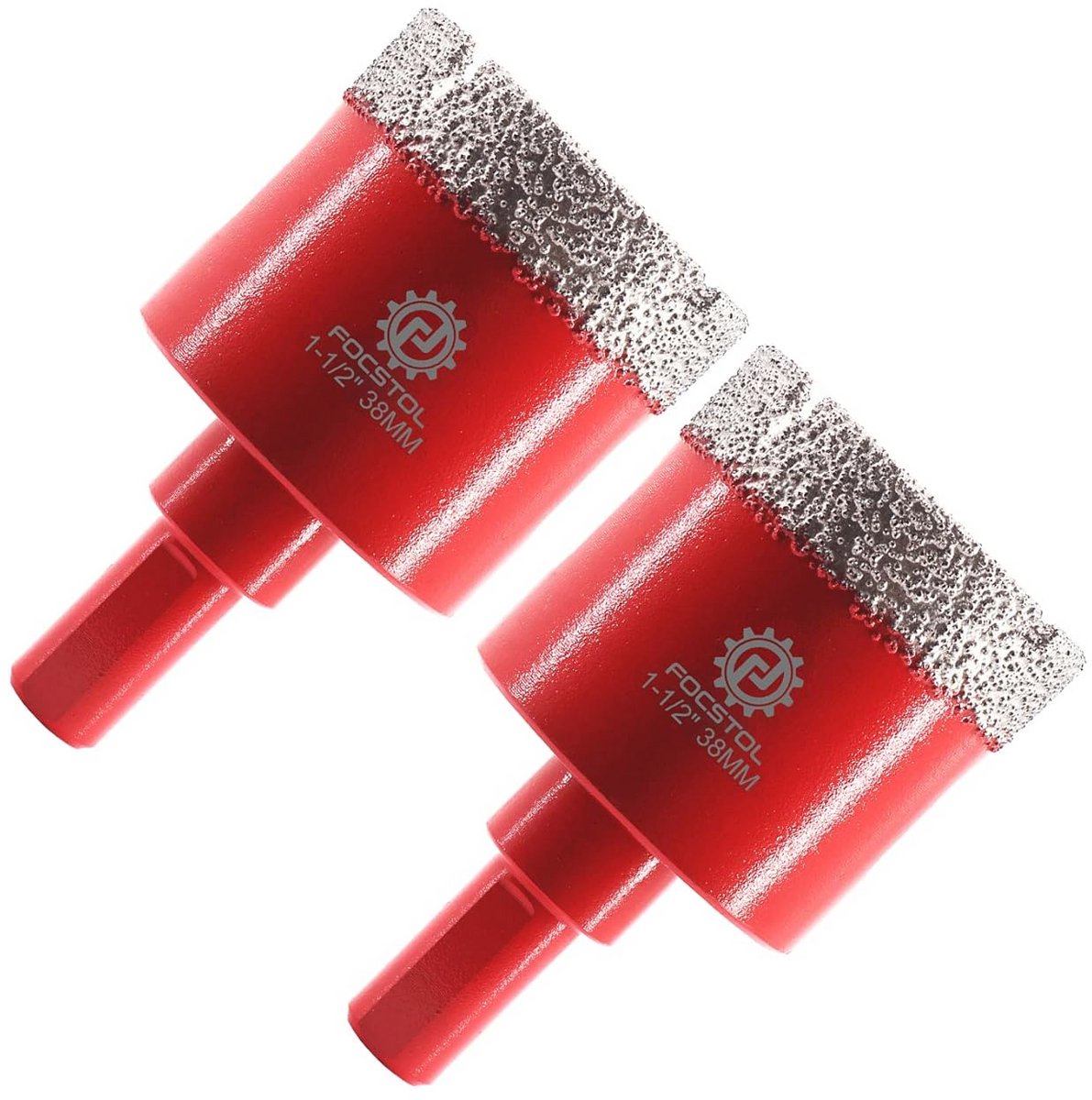 Diamant Tegelboor 38 mm - Vacuüm Gesoldeerde Gatenzaag voor Porseleinen Tegels, Keramiek, Graniet en Marmer - 2 Stuks