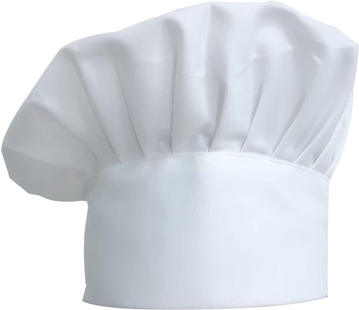 Koksmuts – Luxe Koksmuts voor Volwassenen - Keuken Muts – Bakkerij Muts - Elastisch - Wit