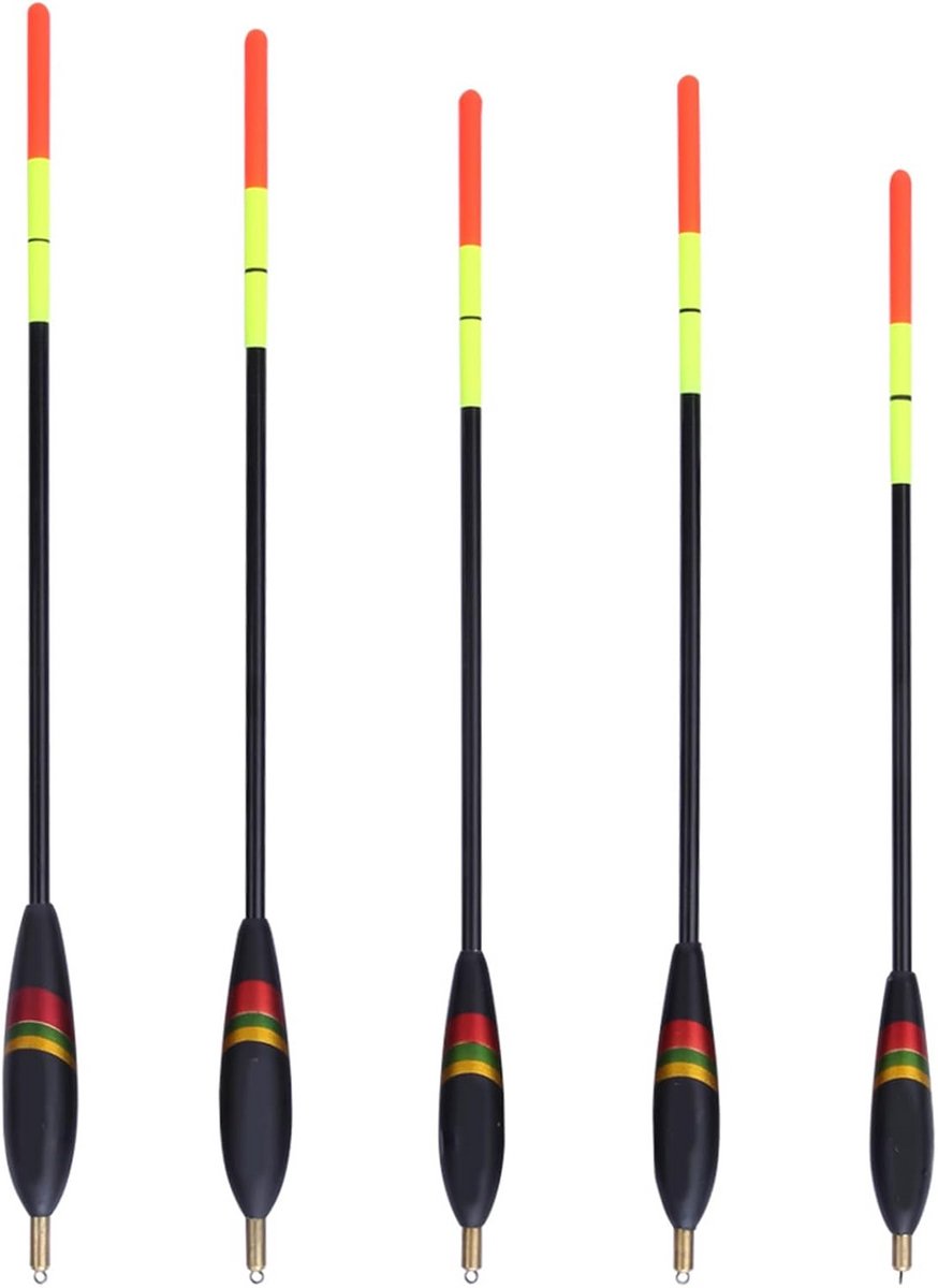 Set van 5 Hengeldobbers voor Forel en Overige Vissoorten