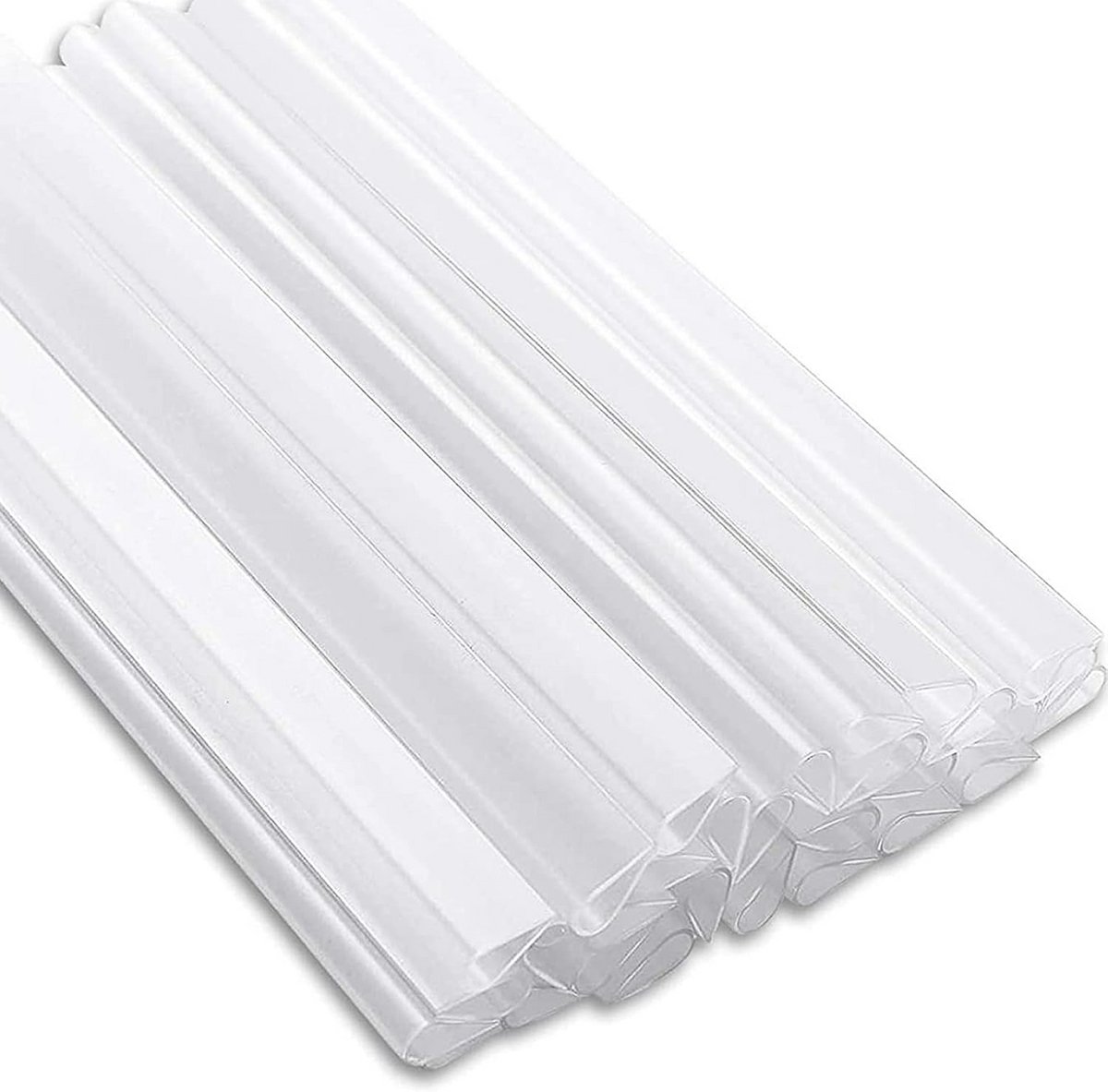 PVC Bevestigingsclips voor Inkijkbescherming - 30 Stuks - Transparante Klemrails voor Hekw