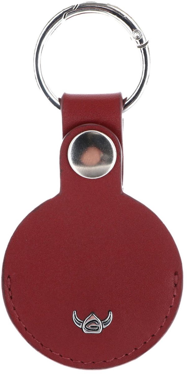 Golden Head Leren sleutelhanger Polo Schlüsselanhänger für AirTag 5113 Rot donkerrood