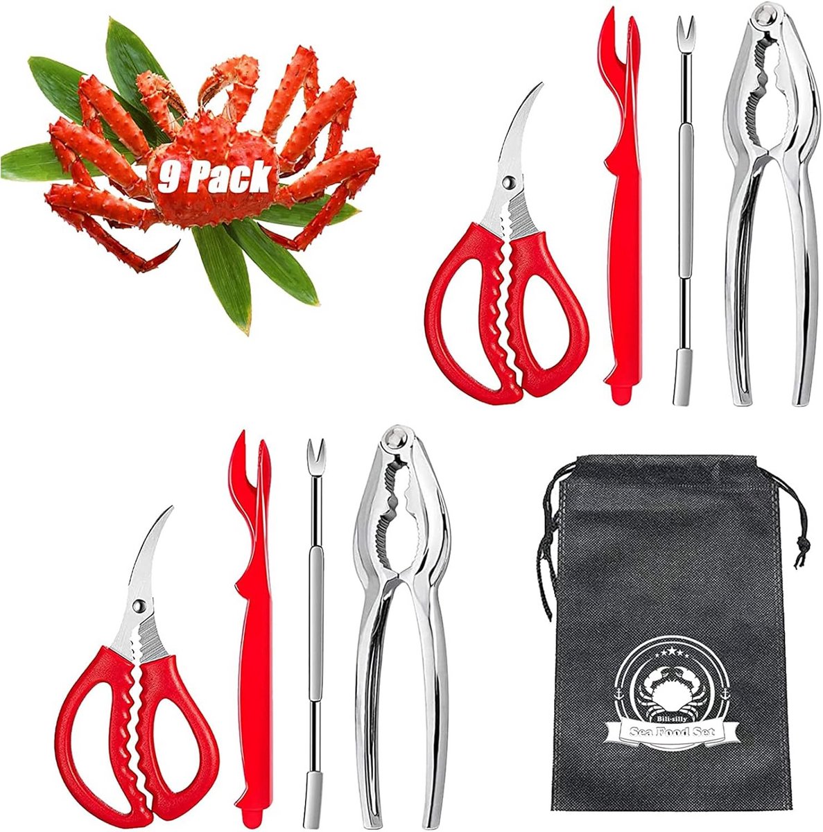Zeevruchten Gereedschap Set Krab Kreeft Crackers Rvs Vorken Opener