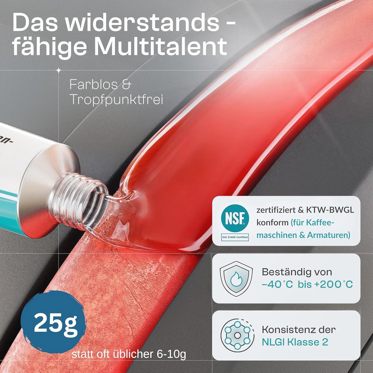 Siliconenvet voor Koffieautomaten 25g + 5 XL Reinigingsborstels - Voedselveilig en Universeel