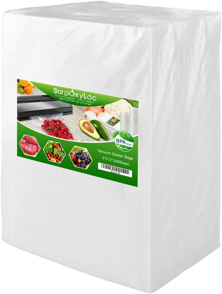 Vacuümzakken 200 stuks - 20x30 cm - Geschikt voor Diepvriezer, Sous Vide en Vacumeermachines - Sterk & BPA-vrij