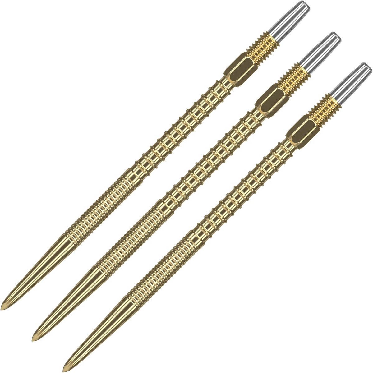 Wisselbare Darts Tips 40MM - Professionele Dart Accessoires in Goud (3-Pack)