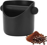 Koffiedikbak - opvangbak voor koffiedik - uitklopbak koffie - knock box - afvalbak voor koffie - koffieaccessoires - ABS - zwart