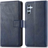 imoshion Hoesje - Geschikt voor Samsung Galaxy A34 (5G) - Luxe Bookcase - Donkerblauw