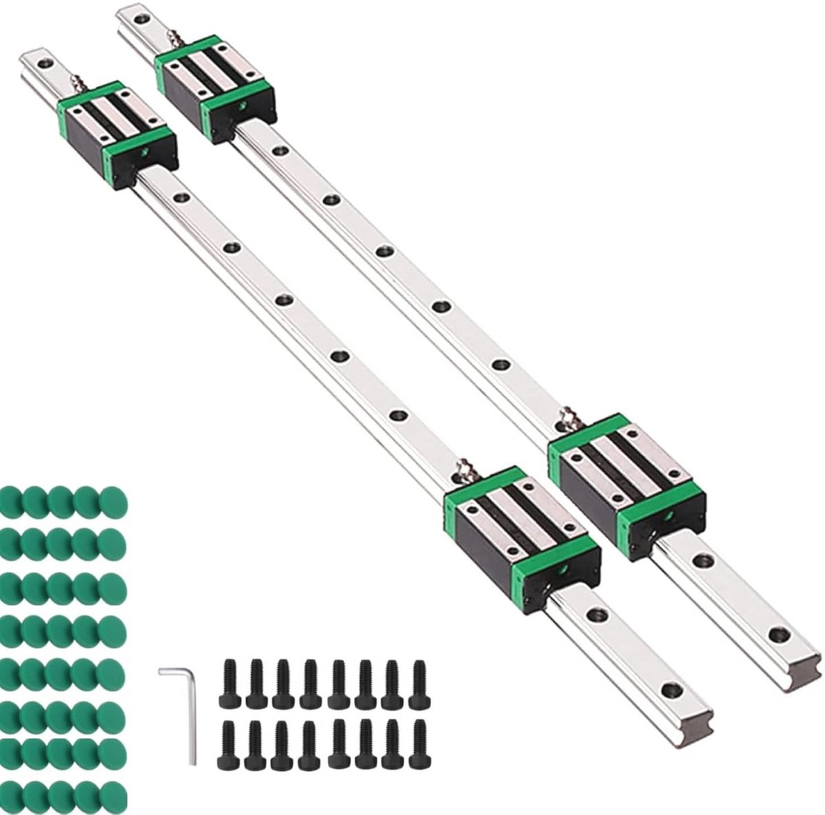 Lineaire geleiding HGR20 500 mm met 4 HGH20CA glijblokken voor 3D-printers en CNC-machines