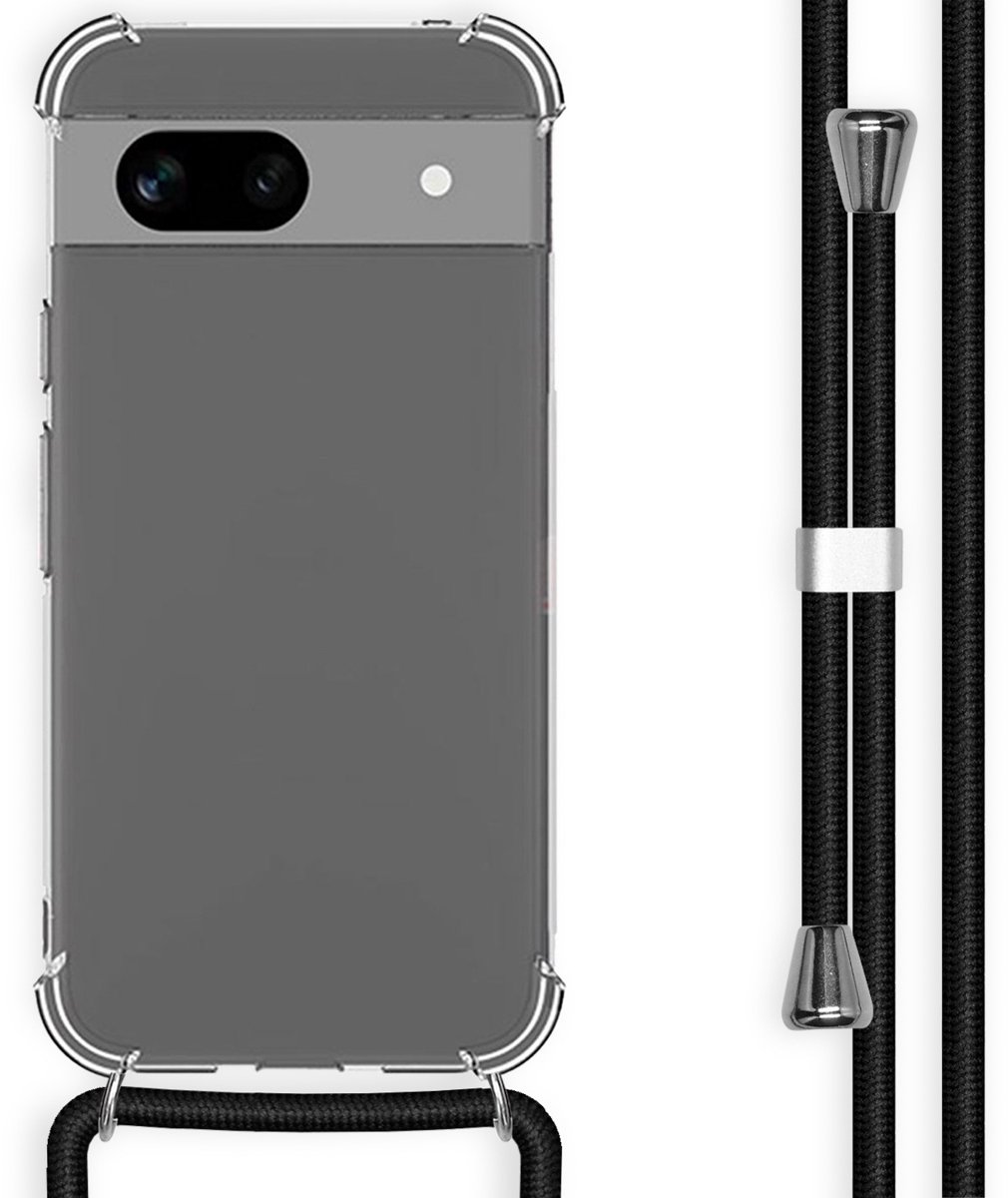 imoshion Hoesje - Geschikt voor Google Pixel 8a - Backcover met koord - Zwart
