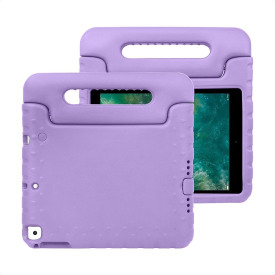 imoshion Tablet Hoes Kinderen - Geschikt voor Apple iPad 6e / 5e generatie (2017/2018) 9.7 inch - Kidsproof Kinder Hoes - Lila