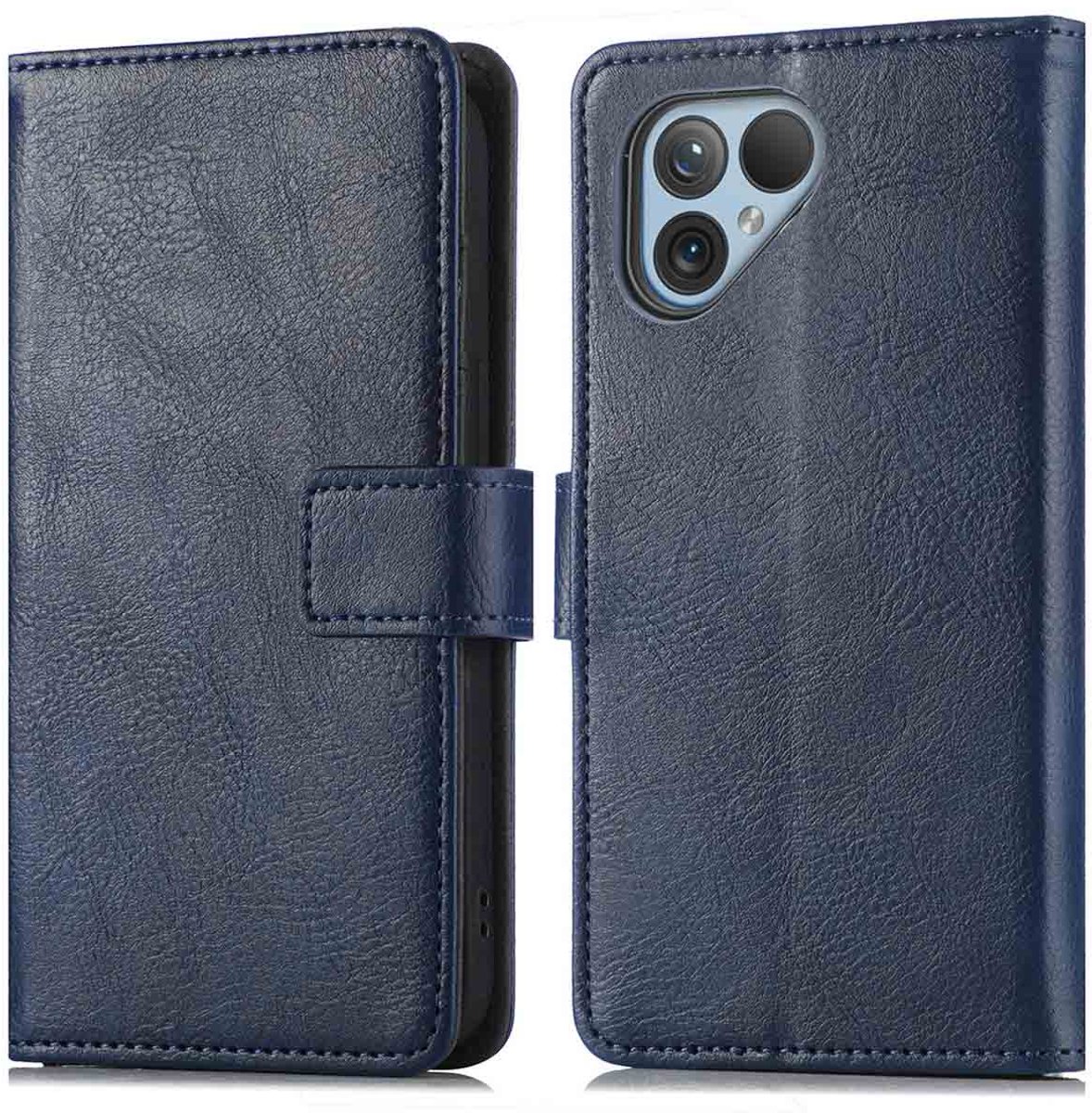 imoshion Hoesje - Geschikt voor Fairphone 5 - Luxe Bookcase - Donkerblauw