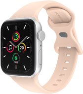 Roze siliconen bandje met "imoshion" logo op een smartwatch.