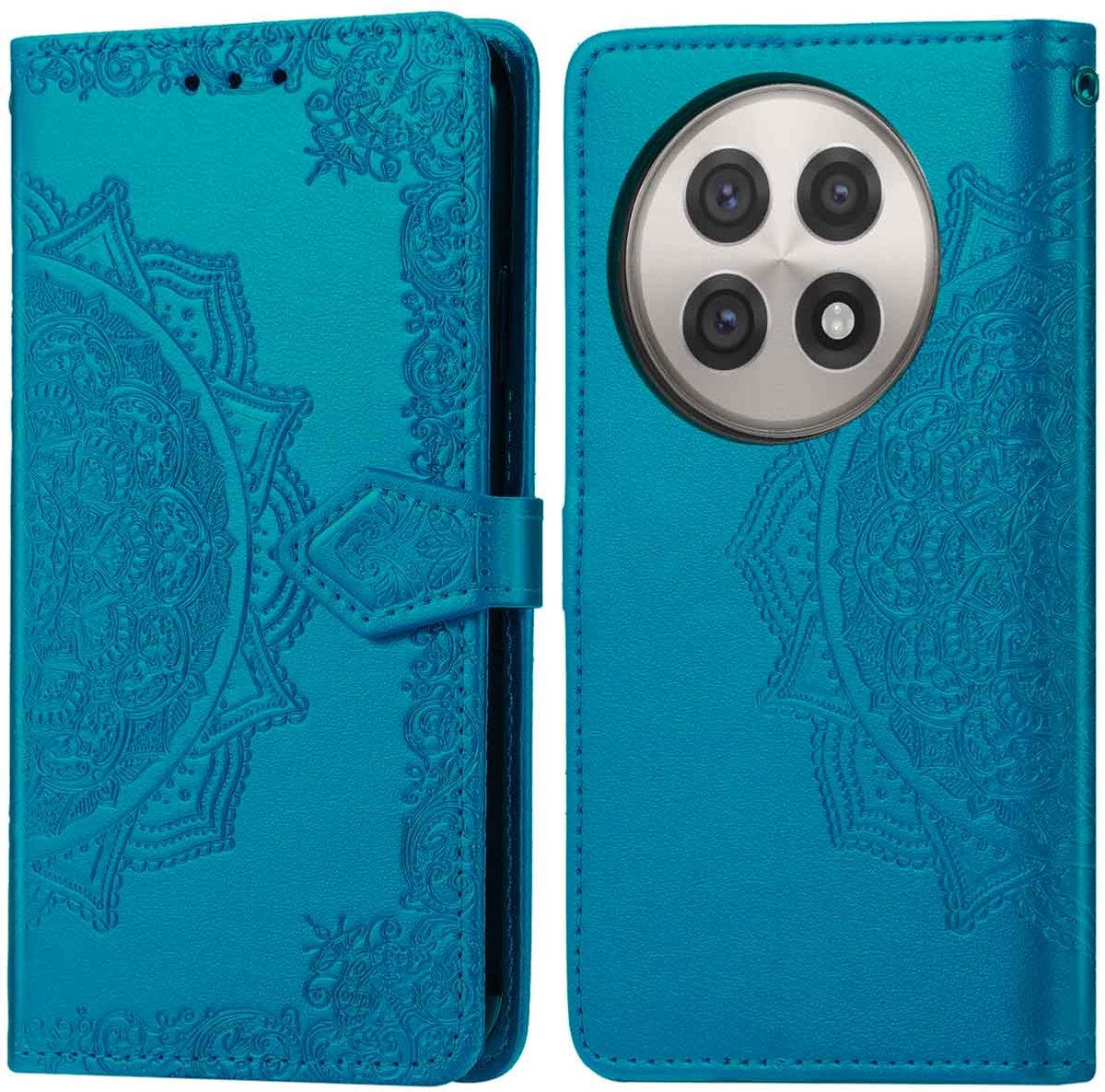 imoshion Hoesje - Geschikt voor OnePlus 13R - Mandala Bookcase - Turquoise