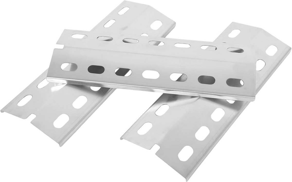 Universele RVS Flavorizer Bars (3-Pack) - Hitteverdeler voor Gasgrill - 33.5x12.5 cm