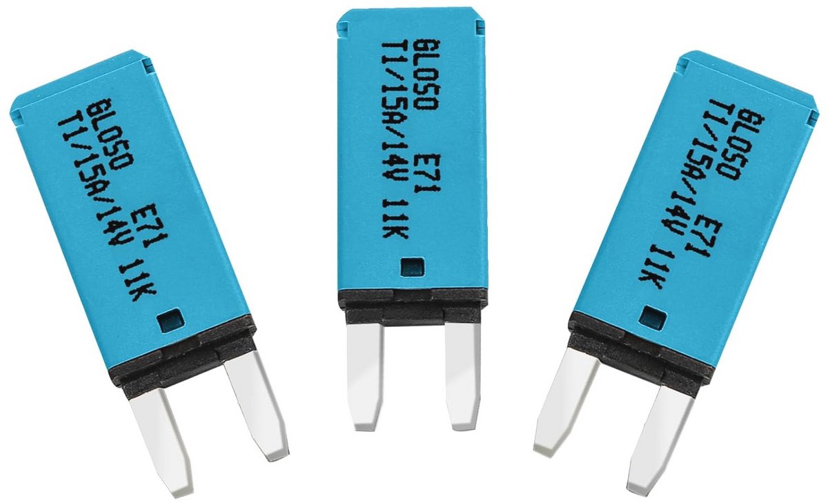 Mini-stroomonderbreker 15A - Zelfherstellend (3-pack)