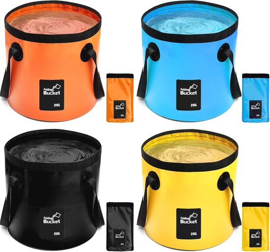 Opvouwbare emmer, 3 liter, opvouwbare emmer, polesemmer, opvouwbaar, zandkasteel, strandemmer, ruimtebesparend, opvouwbare wateremmer voor buiten, vissen, zandbak, camping, emmer, blauw (roze