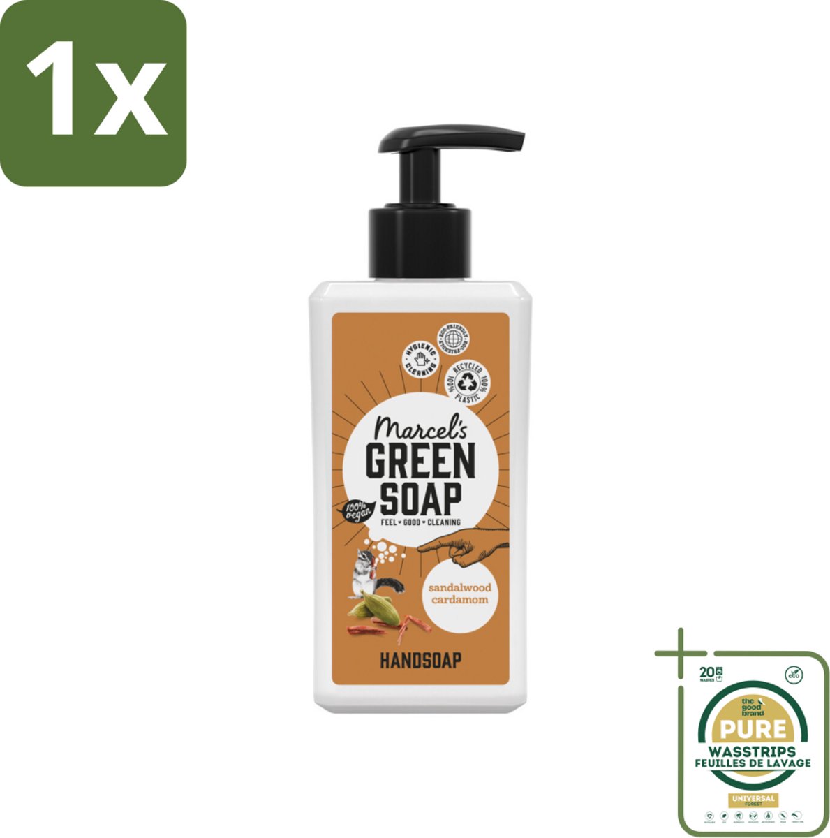 1 x Marcel’s Green Soap – Handzeep – Sandelhout & Kardemom – 500 ml- Koffie - Koffiezetapparaat - Koffiezetapparaat