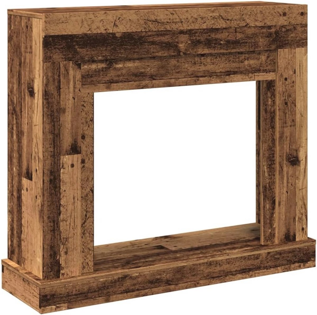 Houten Haard 100x30x87.5 cm - Decoratieve en Functionele Openhaard