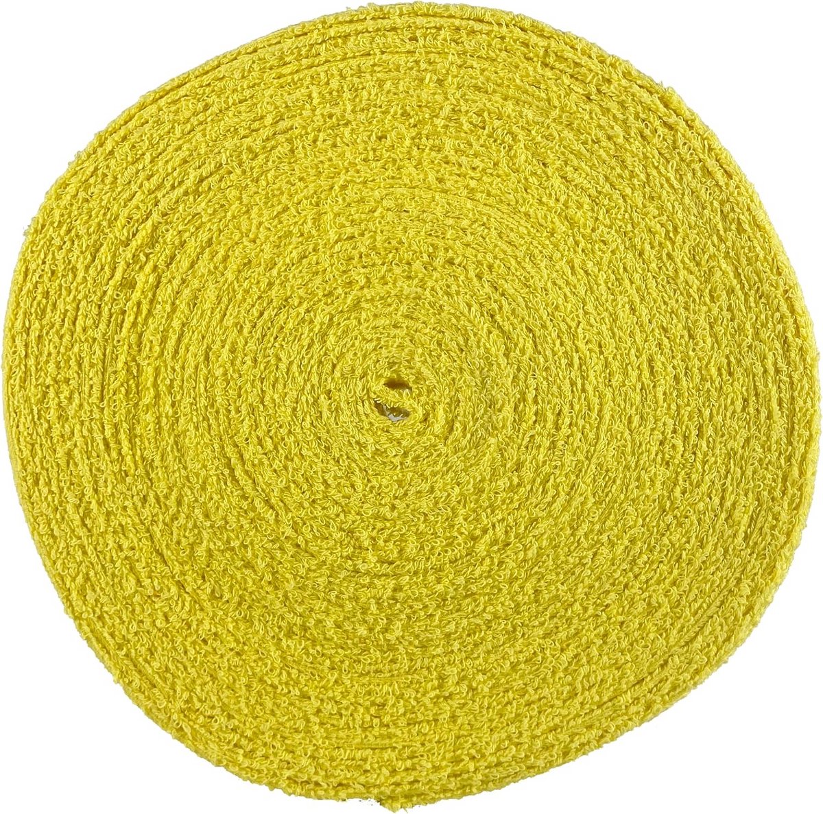 Badstof Grip voor Badminton, Squash en Tennisrackets - Geel - 12 m Rol
