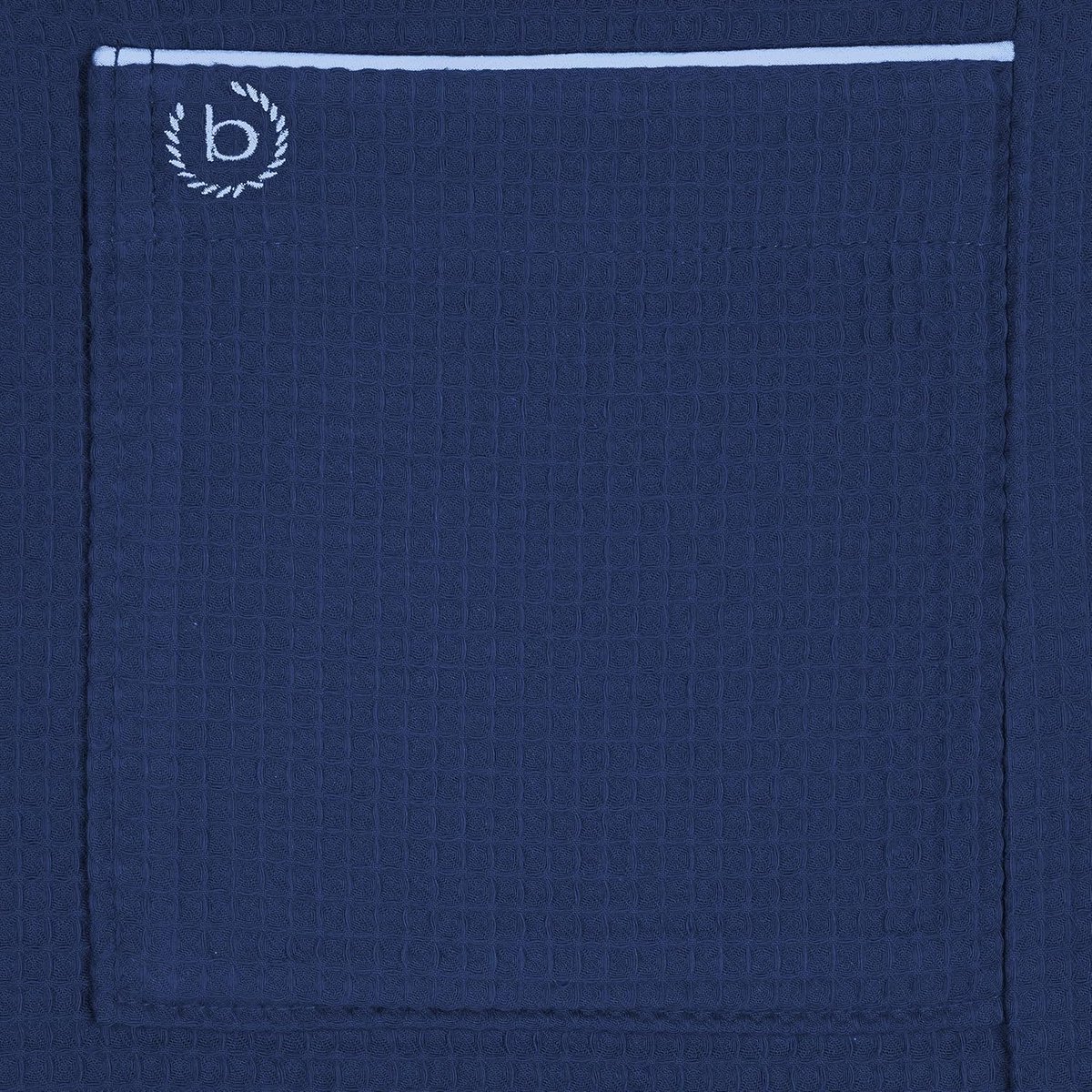 Herenbadjas met capuchon Tizian marineblauw katoen luxe warm