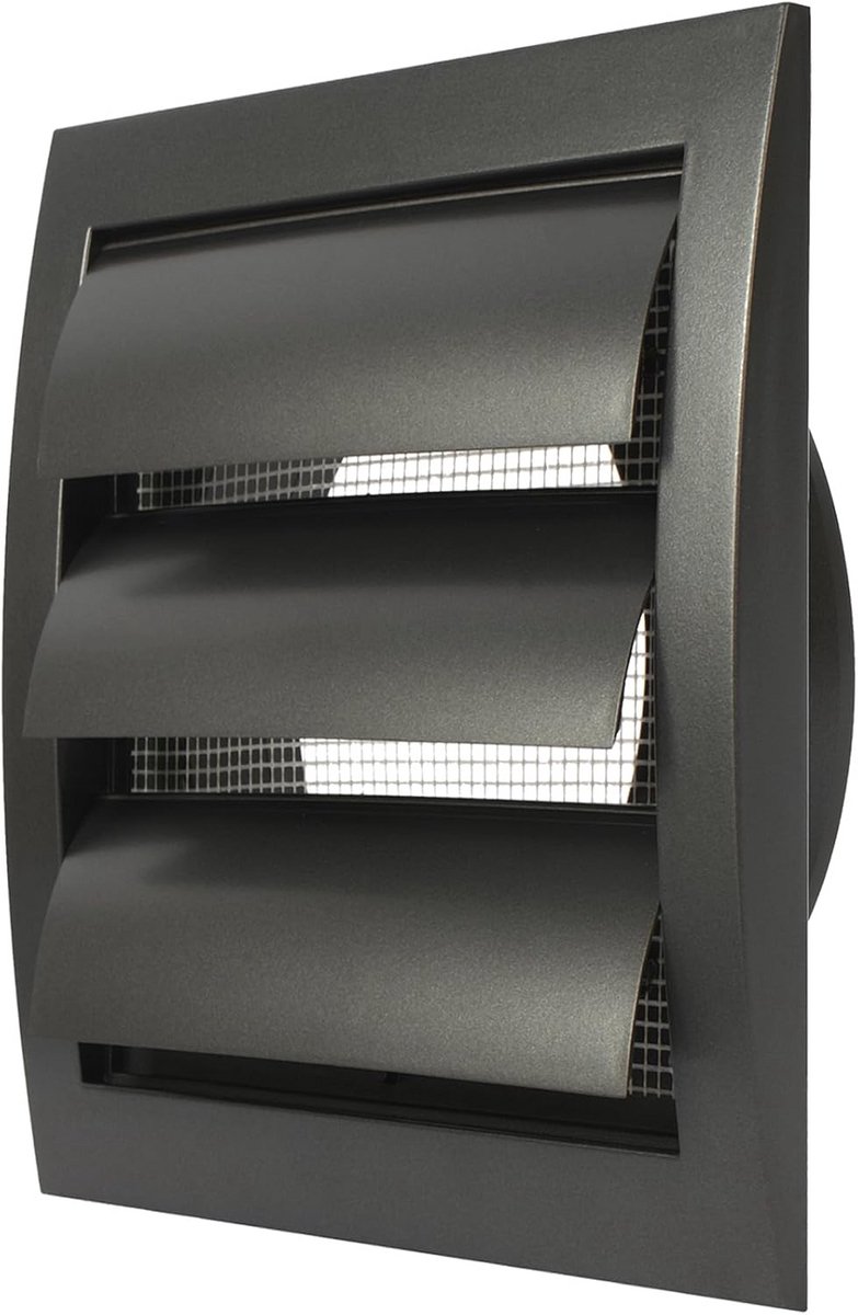 Ventilatieafzuigkap Ø100 mm met Ongediertebescherming en Ventilatiesleufafdekking