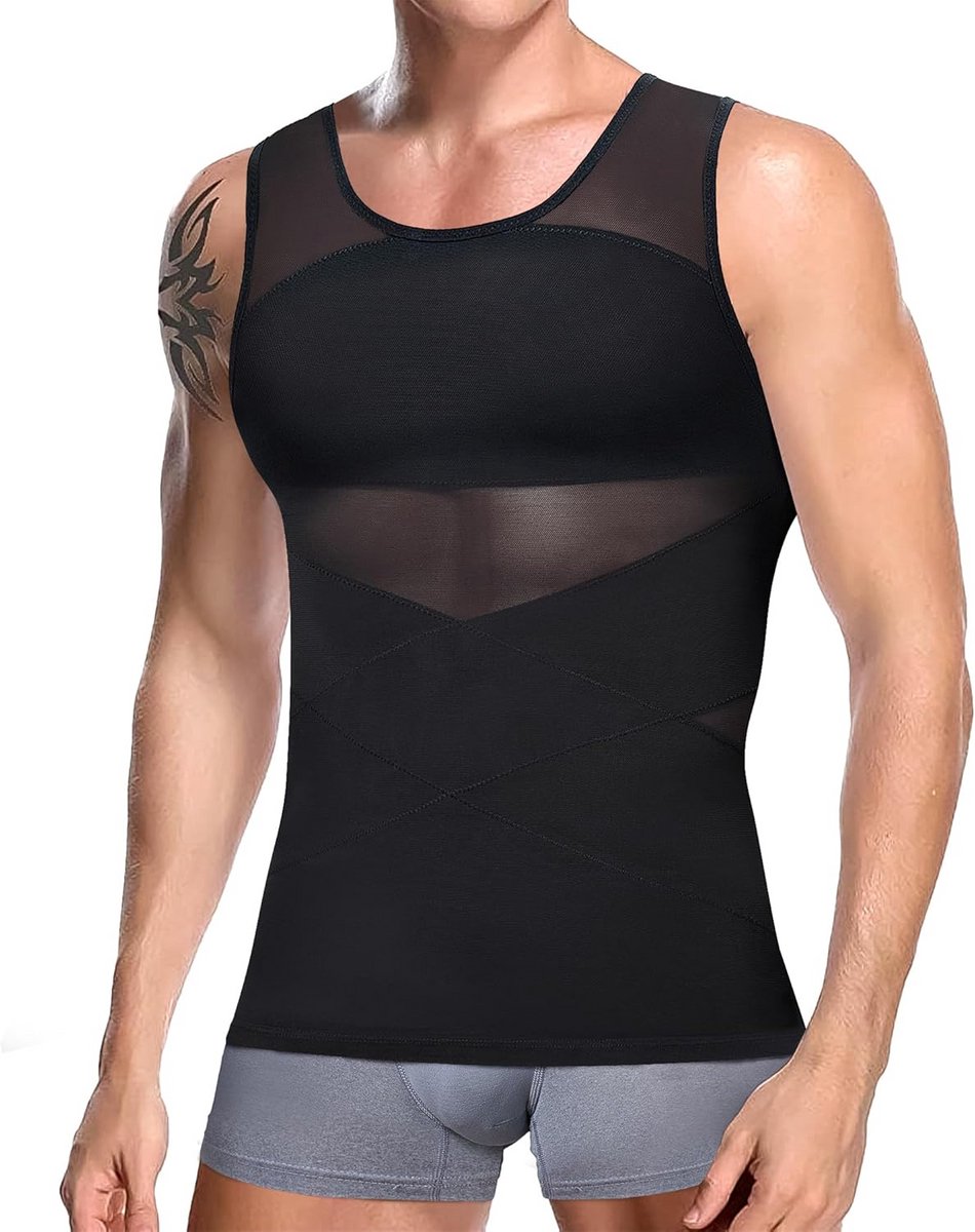 Compressieshirt Heren voor Slimmer Lichaam en Stevige Buikondersteuning
