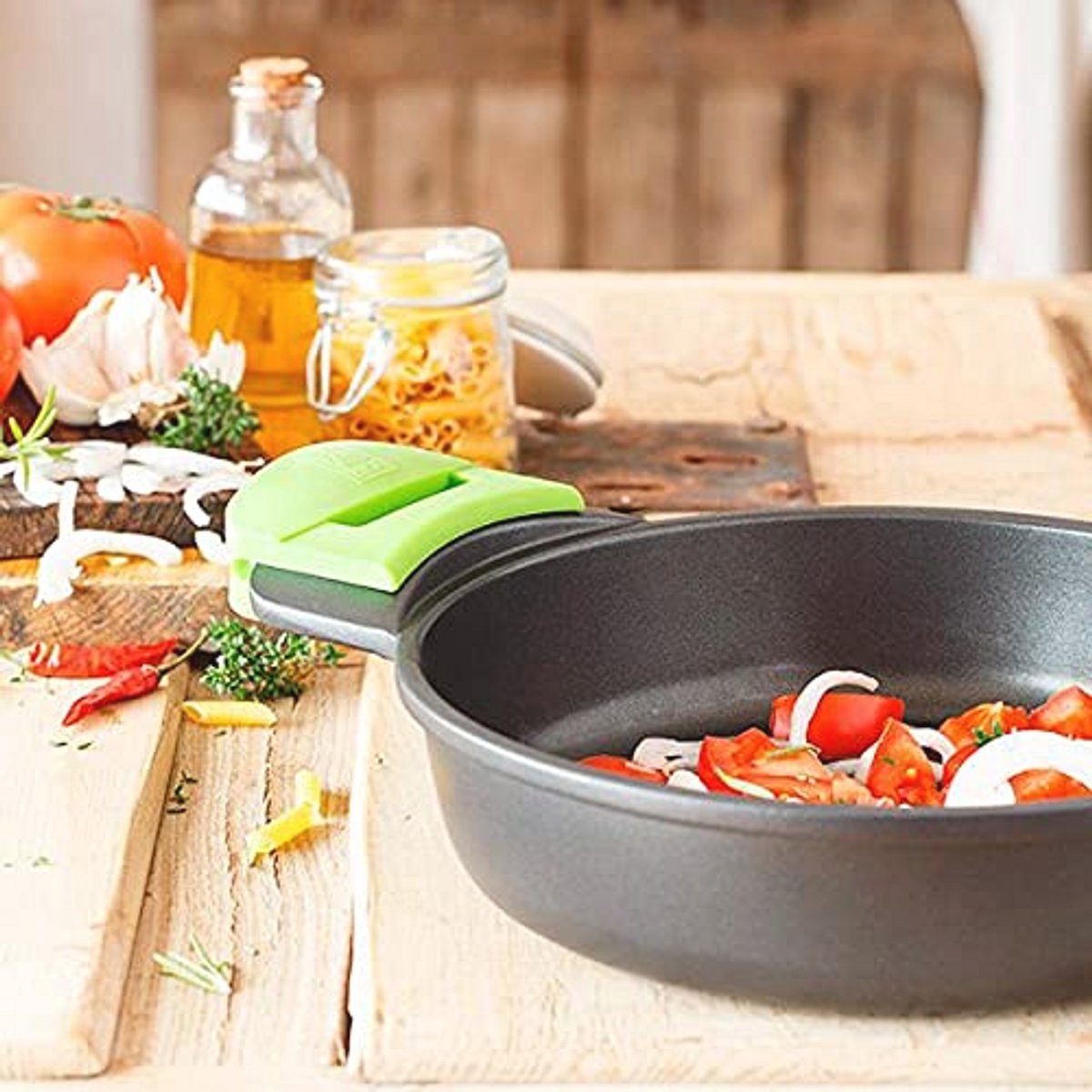 Geanodiseerde 36 cm Low Pan uit Gietaluminium