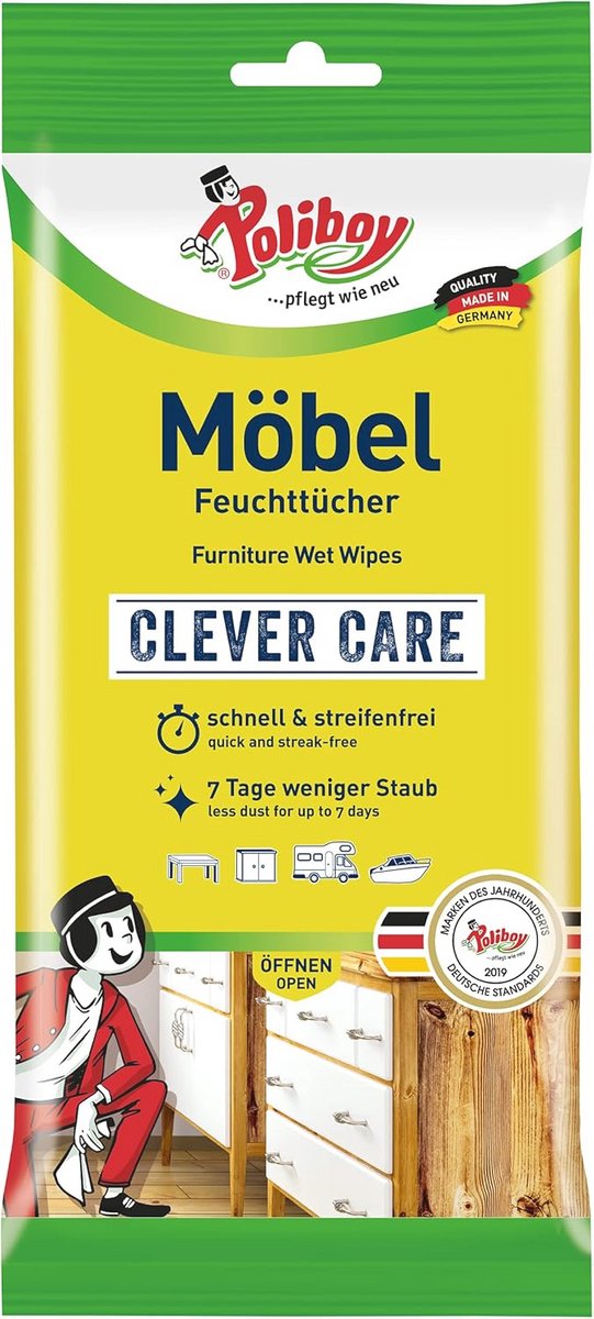 Vochtige Doeken voor Meubels en Oppervlakken - 24 Stuks