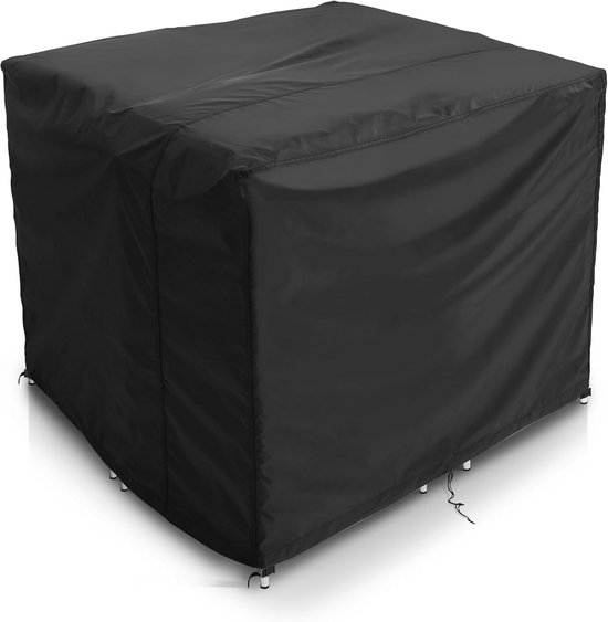 HEIMUNI Hoes voor Palletbank Beschermhoes voor Palletbank 3-zits, Afdekhoezen voor Palletbank Waterdichte Tuinbankhoes Hoekbank, Afdekzeil voor Palletmeubels Loungebank Hoes, 255 x 99 x 80/40 cm
