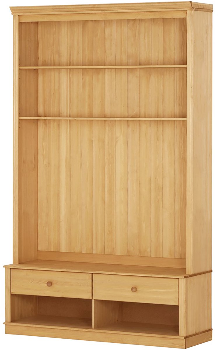 Notio Living Anita-Wandmeubel - Lowboard & Boekenkast Bruin