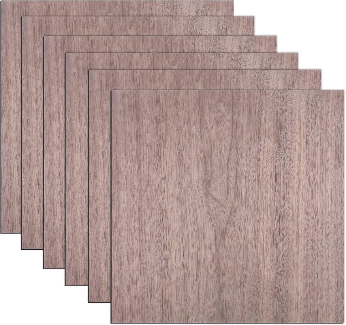 Multiplexplaat 300 x 300 mm - 6 Stuks - Onbehandeld voor Modelbouw en Creatieve Projecten