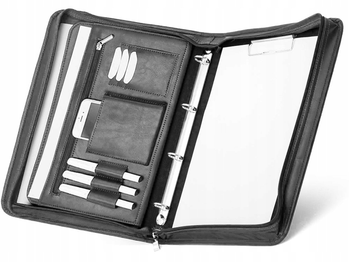 Solome A4 Biwuar Organizer Teczka na Dokumenty - Ciemnoszary