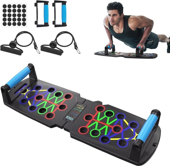 Push-up Push Up Board; Foldable Multifunctional Fitness Board for Full-Body Training & Effective Push-ups, Push-up Board for Arm/Chest/Shoulders, Back Muscles and Triceps Push-up Push Up Board; Foldable Multifunctional Fitness Board for Full-Body Training & Effective Push-ups, Push-up Board for Arm/Chest/Shoulders, Back Muscles and Triceps