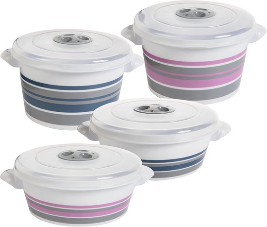 MEGYAD 2 Stuks Magnetronborden Met Deksel: Magnetronservies Vakken Maalvoorbereidingsdozen Magnetronbestendig Ventilatie Vershouddozen Bpa Vrij Voor Verwarmen Invriezen 783699541